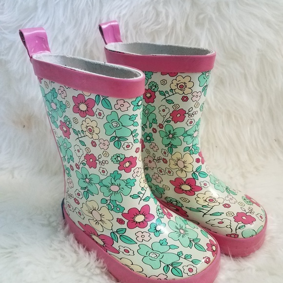 Rany Zany Other - Rany Zany cute floral rainboots sz 5